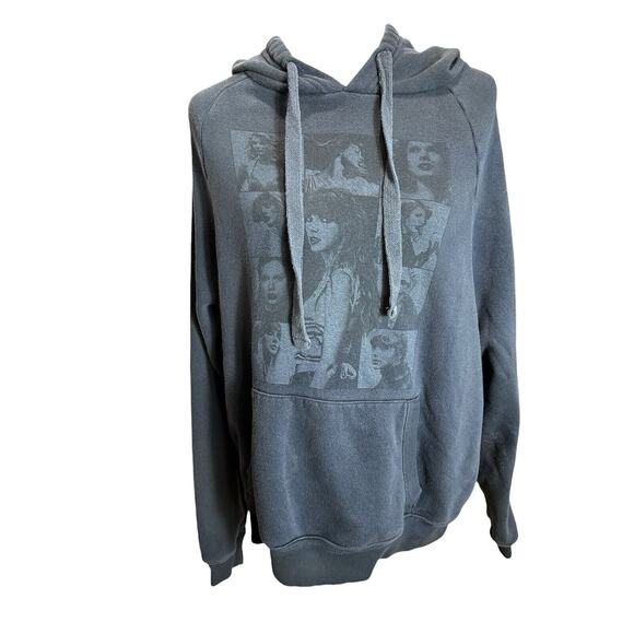Taylor Swift The Eras Tour Official Hoodie Womens Small Gray Black Swifties Fan - Picture 1 of 16